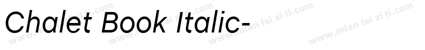 Chalet Book Italic字体转换